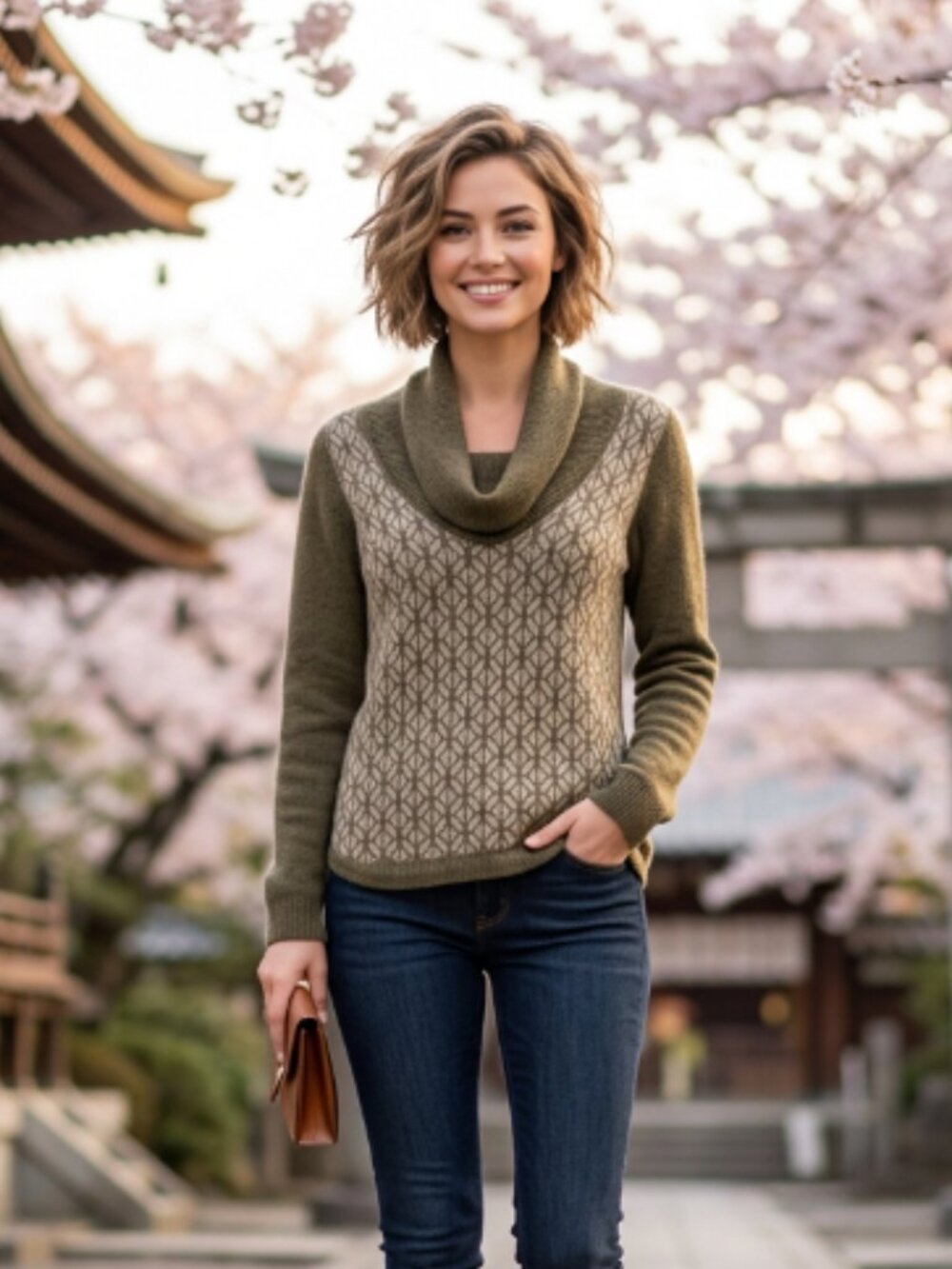 SOL pure baby alpaca cowl neck sweater